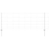 Poteaux de clôture 11 pcs U-Channel 80 cm en acier galvanisé 