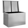 Boîte de Rangement Extérieure Argent 80 x 50.5 x 50 cm 