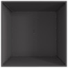 Brasero Carré Noir 80x80x40 cm Acier 