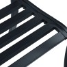 Banc de jardin Noir 120 cm Acier 