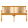 Banc de jardin 150 cm Bois solide d'acacia 