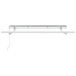 Cadre de store extensible à manivelle 2,5 x 2 m en métal 