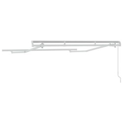 Cadre de store extensible à manivelle 2,5 x 2 m en métal 