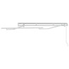 Cadre de store extensible à manivelle 2,5 x 2 m en métal 