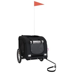 Remorque de vélo pour animaux de compagnie noir 