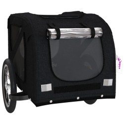 Remorque de vélo pour animaux de compagnie noir 
