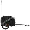 Remorque de vélo pour animaux de compagnie noir et gris 