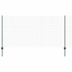 Kit de clôture de jardin Ensemble de 2 Vert Polyéthylène 