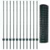 Kit de clôture de jardin Ensemble de 2 Vert Polyéthylène 