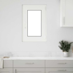 Fenêtre de sous-sol« RISOR » 50 x 75 cm oscillo-battante DIN gauche blanche 