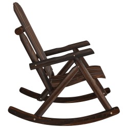 Chaise à bascule de jardin 69x96x101 cm bois massif d'épicéa 