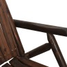 Chaise à bascule de jardin 69x96x101 cm bois massif d'épicéa 