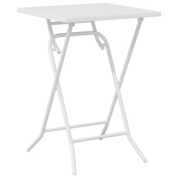 Ensemble Bistro pliant 3 pièces Blanc Acier 