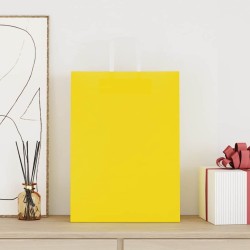 Sacs en papier 50 pcs avec poignées jaune 32x17x44 cm 