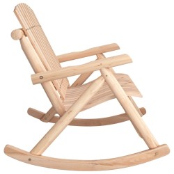 Banc à bascule jardin 2 places 123x96x102 cm bois massif épicéa 
