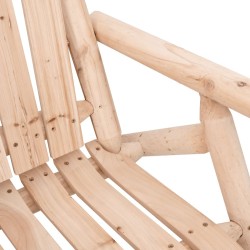 Banc à bascule jardin 2 places 123x96x102 cm bois massif épicéa 