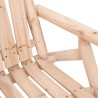 Banc à bascule jardin 2 places 123x96x102 cm bois massif épicéa 