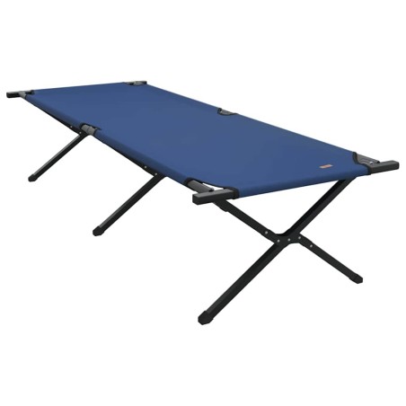 Chaises longues pliantes , 2 pcs, bleues, en tissu Oxford 600D avec sac de transport. 