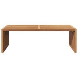 Table d'appoint de jardin 110x55x35.5 cm en bois massif de teck 