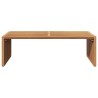 Table d'appoint de jardin 110x55x35.5 cm en bois massif de teck 