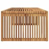 Table d'appoint de jardin 110x55x35.5 cm en bois massif de teck 