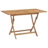 Table pliable de jardin 120x70x75 cm Bois de teck solide 
