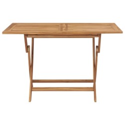 Table pliable de jardin 120x70x75 cm Bois de teck solide 