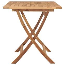 Table pliable de jardin 120x70x75 cm Bois de teck solide 