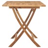 Table pliable de jardin 120x70x75 cm Bois de teck solide 