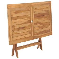 Table pliable de jardin 120x70x75 cm Bois de teck solide 