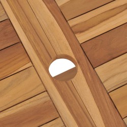 Table pliable de jardin 120x70x75 cm Bois de teck solide 