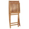 Chaises de jardin pliables lot de 2 Bois de teck massif 