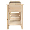 Jardinier avec grilles 203x53x76 cm en bois massif de sapin 