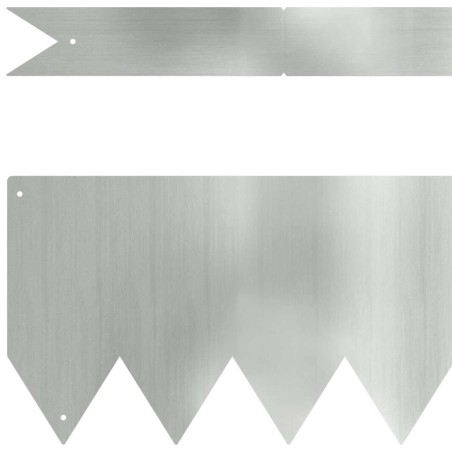 Bordures de pelouse 50 pcs 100x0.5x15 cm Acier galvanisé 
