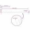 Bordures de pelouse 50 pcs 100x0.5x15 cm Acier galvanisé 