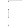 Paroi de douche Noir 100x195 cm Verre ESG demi-dépoli 