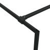 Paroi de douche Noir 100x195 cm Verre ESG demi-dépoli 