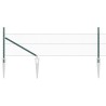 Set de Clôture 2 pièces Vert forêt Métal recouvert de plastique 
