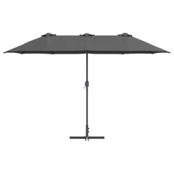 Parasol de jardin Anthracite 380 x 196 x 235 cm 