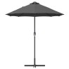 Parasol de jardin Anthracite 380 x 196 x 235 cm 