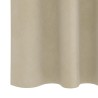 Rideaux occultants avec bande supérieure 2 pcs Crème Velours 