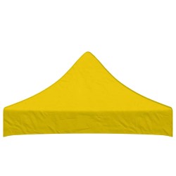 Toit de tente de réception 2x2 m Jaune 270 g/m²  