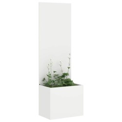 Jardinier avec Panneau Décoratif Blanc 50 x 140 cm 
