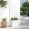 Jardinier avec Panneau Décoratif Blanc 50 x 140 cm 