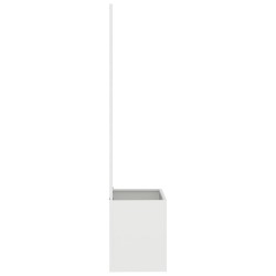 Jardinier avec Panneau Décoratif Blanc 50 x 140 cm 