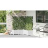 Pots de jardin Treillis avec stockage Blanc 120 x 120 x 142 cm Plastique 