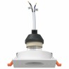 Projecteurs encastrés 6 pcs Carré GU10 Blanc 91x91 mm 