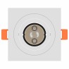 Projecteurs encastrés 6 pcs Carré GU10 Blanc 91x91 mm 