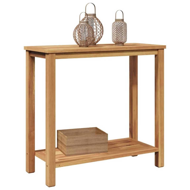 Table console Marron 85 x 35 x 75 cm Bois de teck massif 