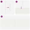 Bordures de Pelouse 10 pcs Blanches 100x0.5x30 cm Plastique 